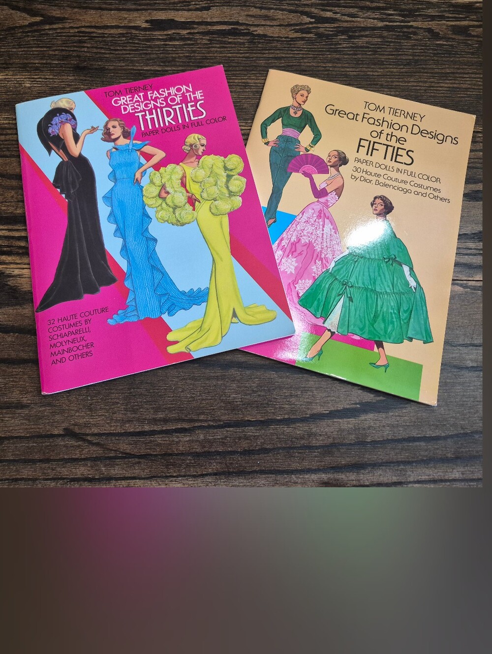 Thirties & Fifties Fashion Paper Doll Books